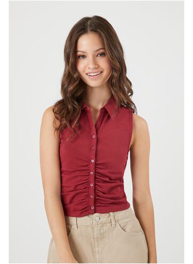 FOREVER 21 Ruched Sleeveless Top  - Image 3