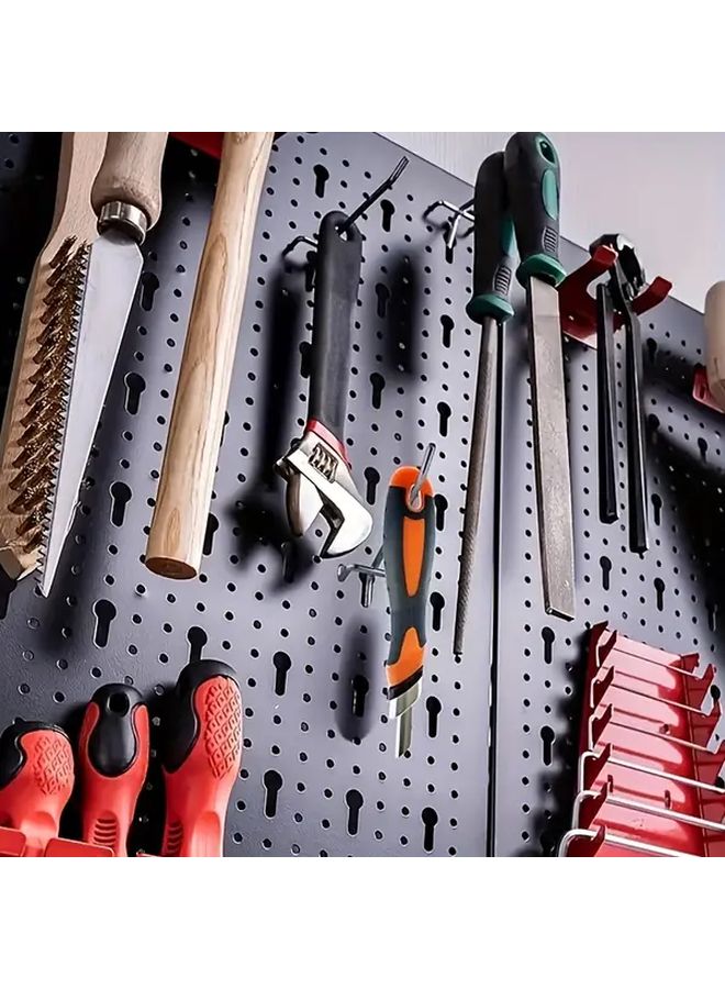 20 قطعة من خطافات لوح الأوتاد مقاس 3.94 بوصة، إكسسوارات تخزين معدنية لتنظيم أدوات المرآب - Image 5