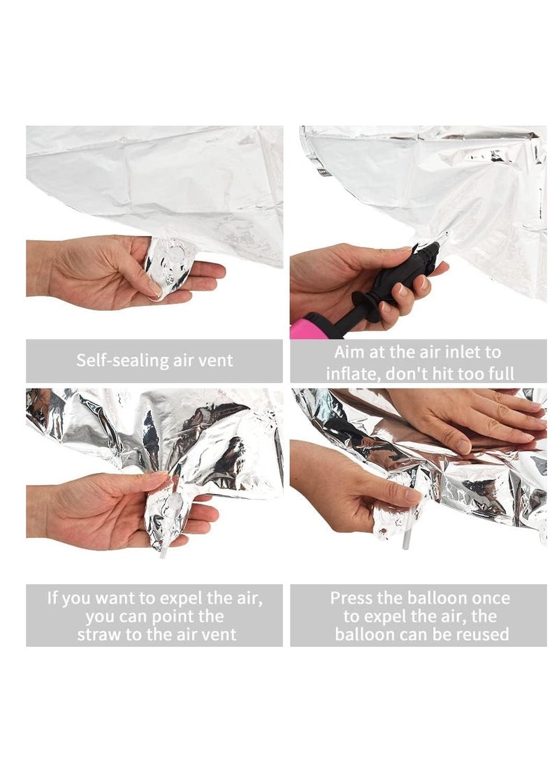 بالون هيليوم للحفلات على شكل حرف H بوصة 40 - Image 4