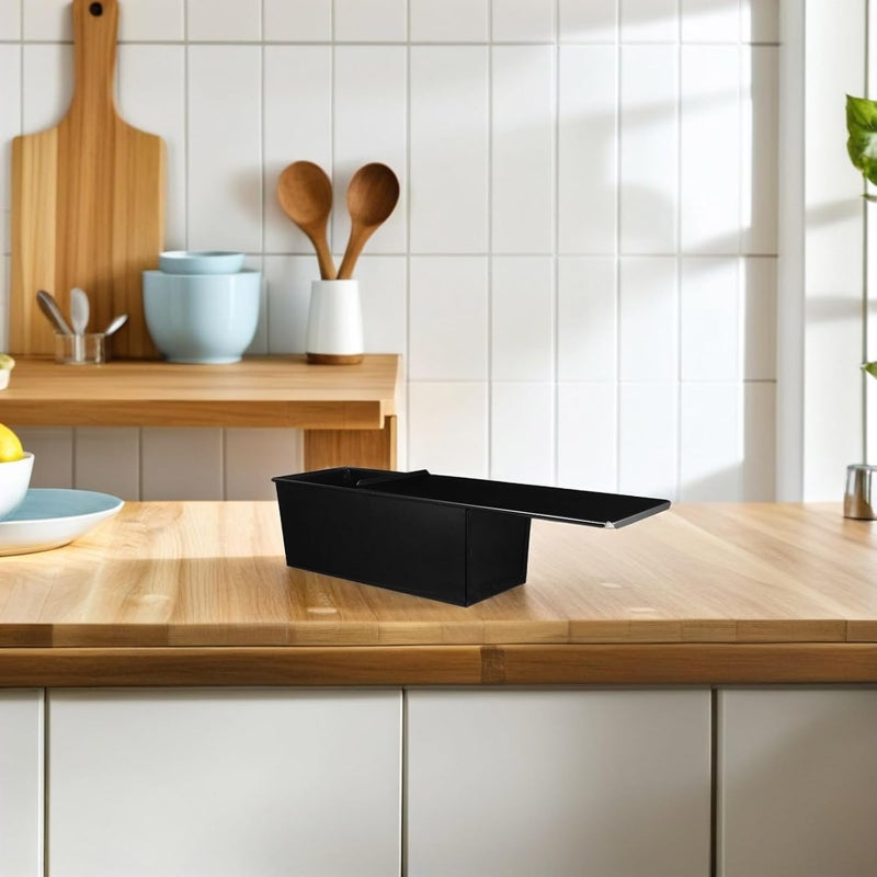 Black Loaf Bakeware with Lid 1000g Non-stick Toast Baking Pan Bread Mold Oven Cake Pan for Home Baking - Image 5