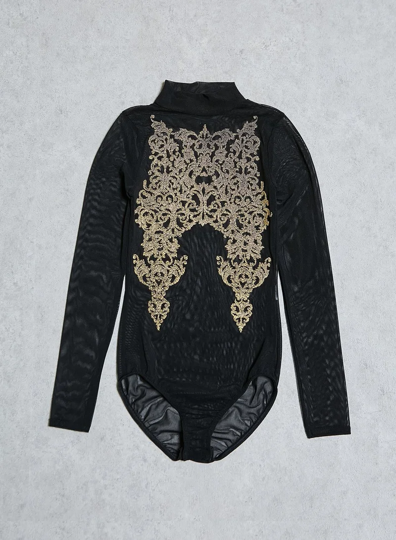 Ruby Q Embellished Mesh Body