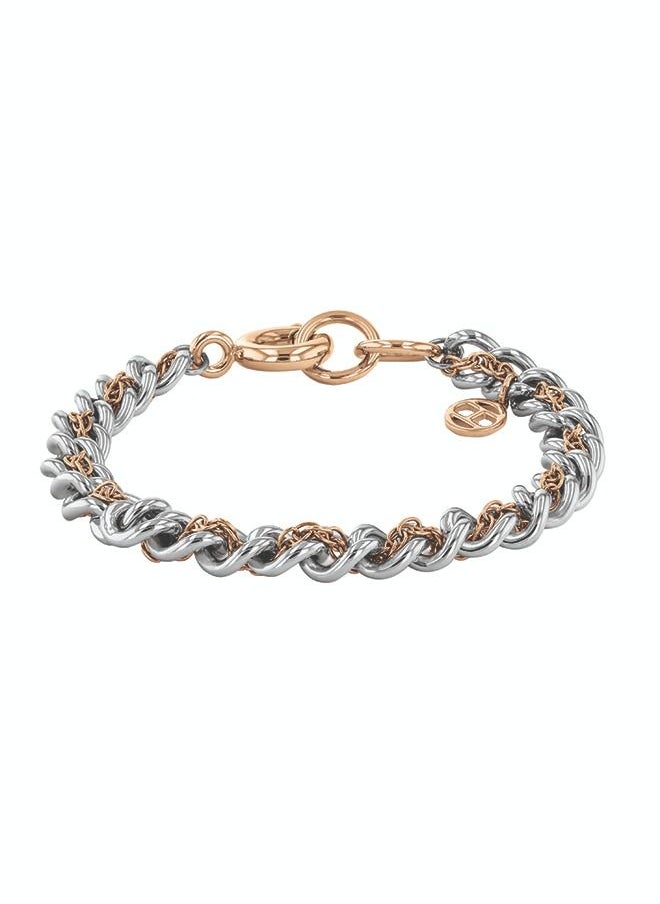 TOMMY HILFIGER Double Link Women Two Tone Stainless Steel Chain Bracelet - 2780563  - Image 1