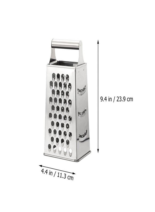 هيموتون مبشرة هيموتون المصنوعة من الفولاذ المقاوم للصدأ، متعددة الوظائف، لبشر الخضار وتقطيع الجبن، أداة مطبخ بمقبض مانع للانزلاق للتقطيع والبشر والهرس. - Image 3