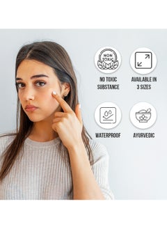 Furr FURR Hydrocolloid Acne Relief Patches for Pimples, with Turmeric and Neem, Reduces Acne, Spots and Blemishes, Waterproof & Invisible, 12 Patches (12mm)  - Image 3