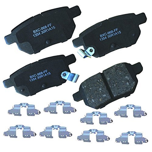 Bendix Premium SBC1354 Ceramic Rear Brake Pads for Select Models Lexus CT200h, Pontiac Vibe, Scion tC, xB, Suzuki Swift, Toyota Corolla, Corolla iM, Matrix, Prius, Prius AWD-e, Prime, Yaris, Yaris - Image 1