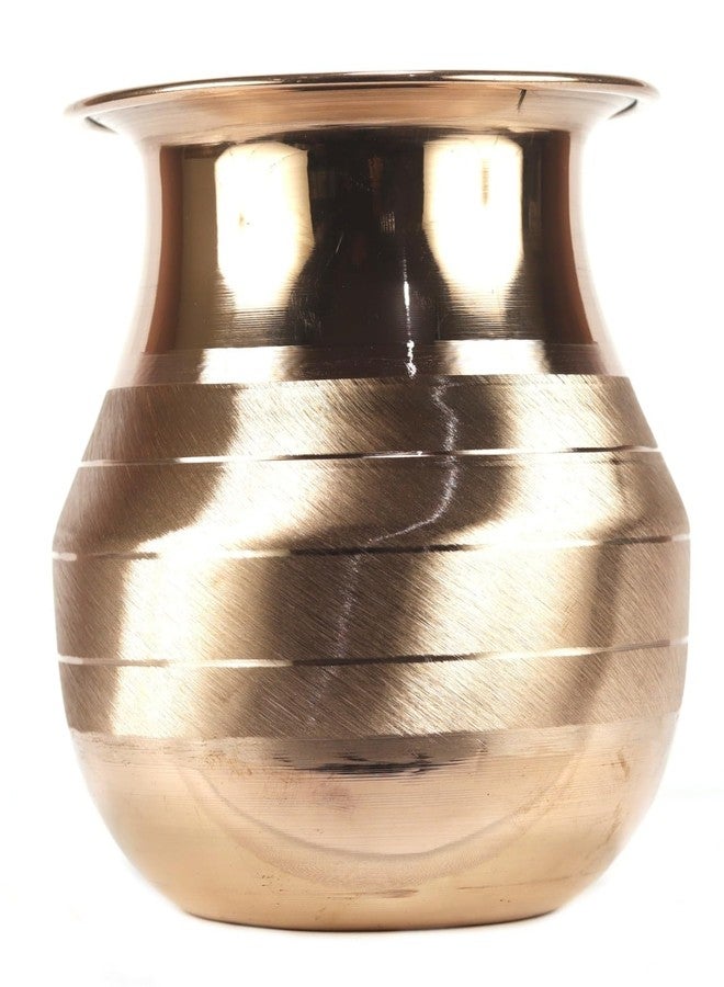 ASHIRWAD Pure Copper Parsi Lota Kalash for Pooja Hindu Prayer Kalash Arti Puja Pot Sizes for New Home | AE000183-08 (1.2 L with Lid) - Image 4