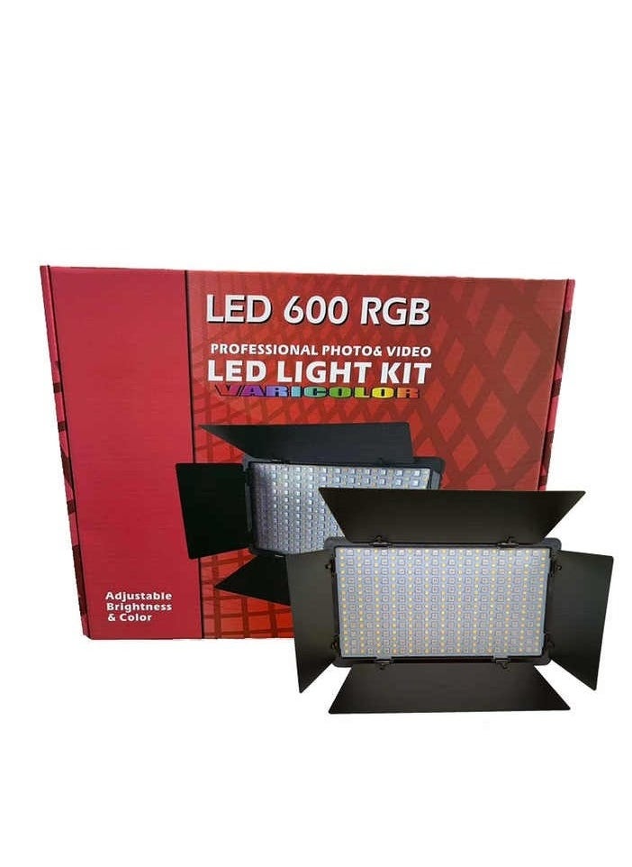 TIGER - D600RGB Portable Handheld LED Video Light – 600 RGB Full-Color LED Light for Live Streaming, Vlogging, Photography, and Outdoor Shoots – Rechargeable Camera Fill Light with Adjustable Brightness & Modes - Image 1