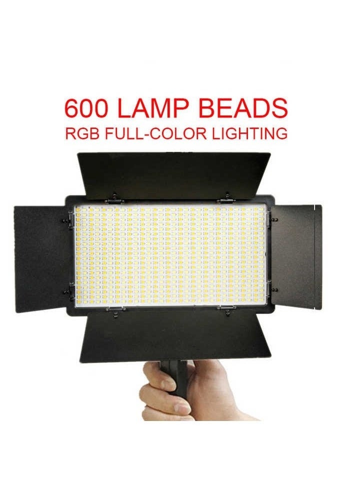 TIGER - D600RGB Portable Handheld LED Video Light – 600 RGB Full-Color LED Light for Live Streaming, Vlogging, Photography, and Outdoor Shoots – Rechargeable Camera Fill Light with Adjustable Brightness & Modes - Image 1