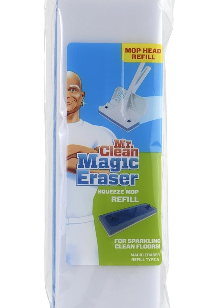Mr Clean Mr. Clean Magic Eraser Squeeze Mop Refill, Blue/White, 1 Count - Image 2