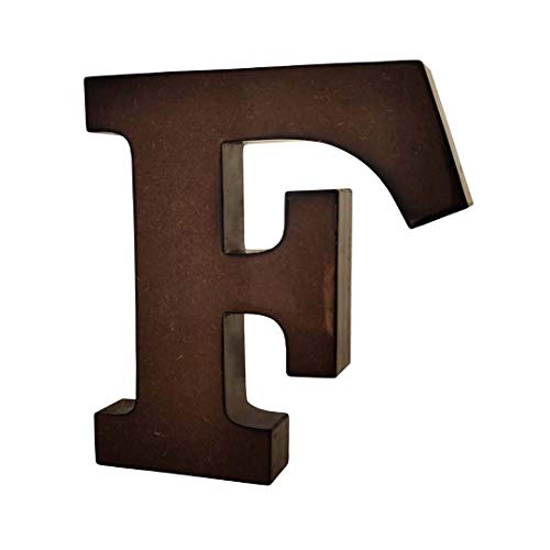 SMARTCAREWOOD Wooden F Letter- English Upper Case Alphabets Cutouts for Art and Craft Work (F_Brown_15x2.5 Cm) - Image 3