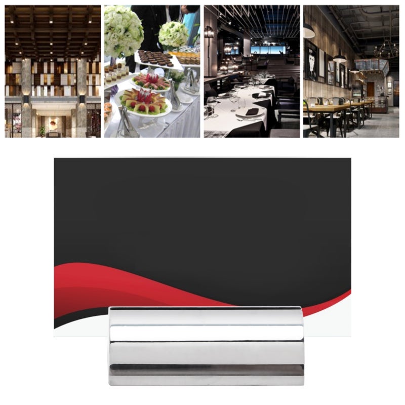Card Holder: 1 Slot Design - Exquisite Desktop Decoration Card Organizer for Cafes, Restaurants, Weddings & Business Scenarios - Image 2