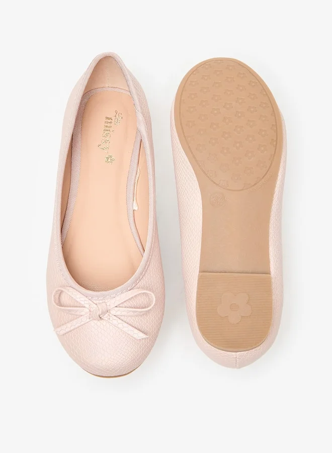 ميسي Girls Embellished SlipOn Round Toe Ballerina Shoes