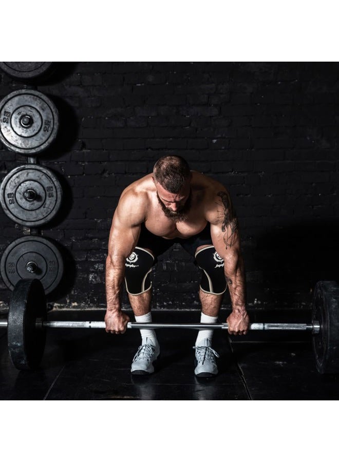 Jupiter Knee Sleeves (1 Pair), 7mm Compression Knee Braces for Squats,Weightlifting,Powerlifting,Cross Training for Men & Women (Medium) - Image 5