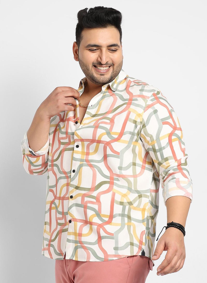 Instafab Plus Flowing Vines Shirt - Image 3