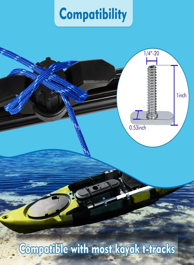 EDSRDPLT Aventik Kayak Anchor Cleat for Track Mount Track Mount Line Cleat Rail Mount Kayak Accessories - Image 2