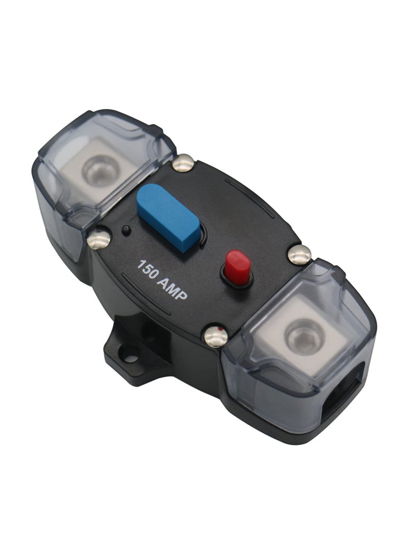 Y&D 150A Circuit Breaker, 12-48 Volt DC, Car Stereo Audio Inline Fuse Block Holders Inverter, RV Yacht Boat Modification Automatic Breaker Recovery Power Protection Safety Switch  - Image 1