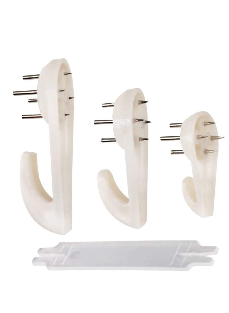 كابتن تيك 60Pack Picture Hangers for Hardwall Concrete Wall Hanging Photo Frames Drywall Hook Art Painting Display Hangers Clock Wedding Photos Hanging Hardware Kit for Home Office - Image 1