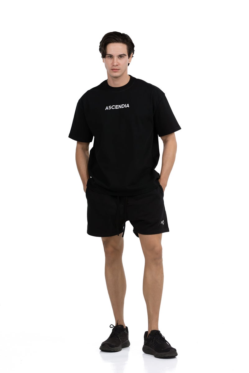 Ascendia Oversized Cotton Tee and Shorts Set for Men and Women - Image 2
