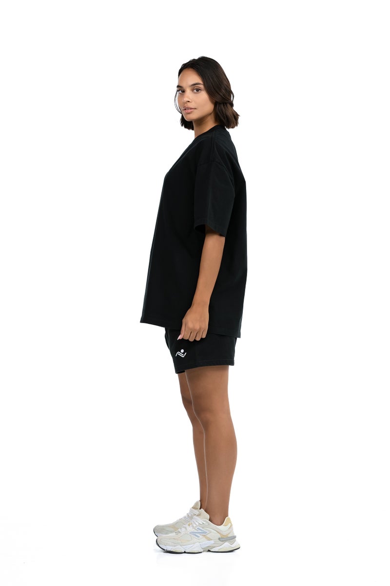 Ascendia Oversized Cotton Tee and Shorts Set for Men and Women - Image 5