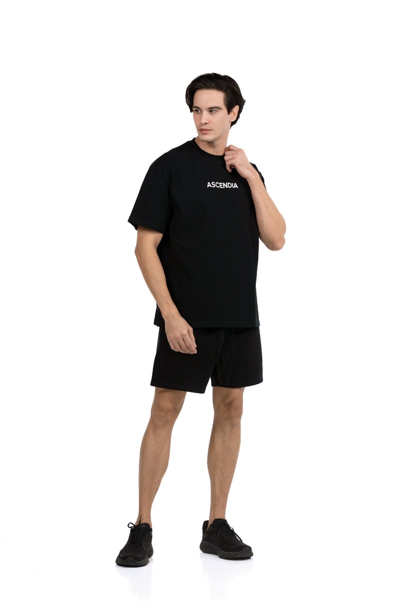 Ascendia Oversized Cotton Tee and Shorts Set for Men and Women - Image 4