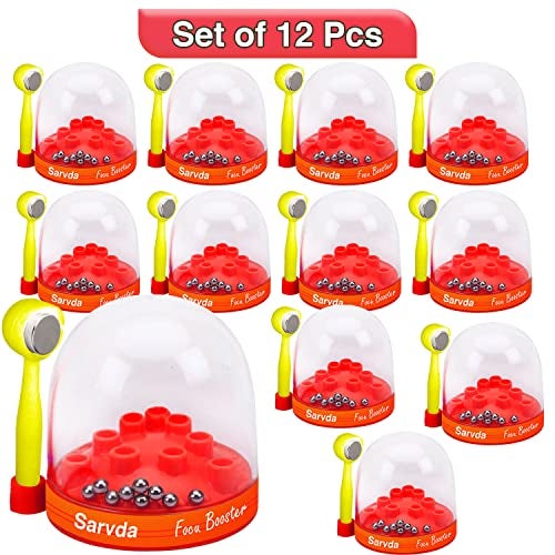 Sarvda Birthday Return Gifts for Kids: Pack of 12 Focus Booster Toys for Boys and Girls Ages 3-12 Years, Red - Image 2