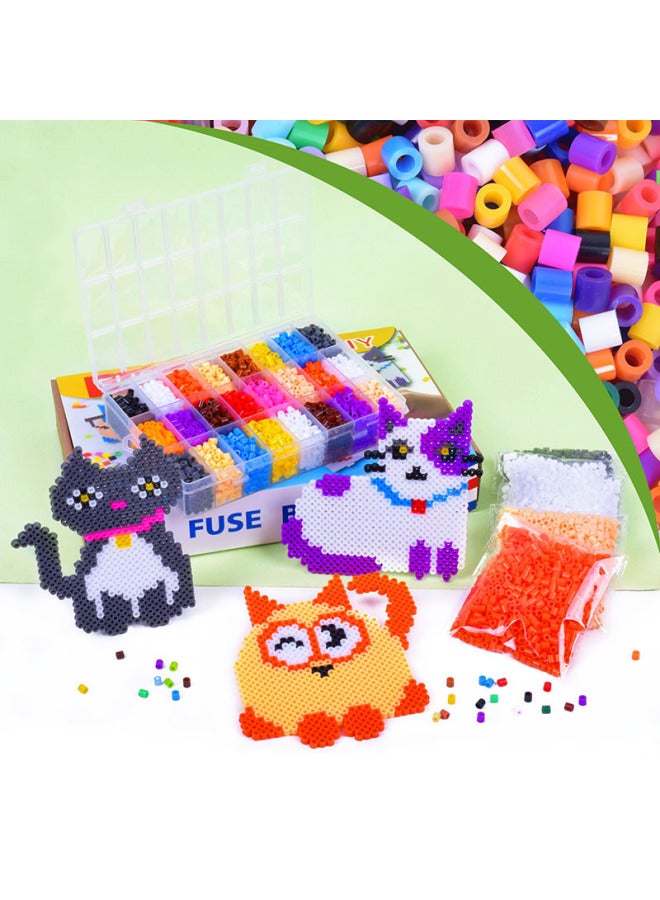 Explosions Puzzle Bean Set Kindergarten Handmade DIY Beaded Material Bag Bean Wholesale-Color:Cat Suit - Image 5