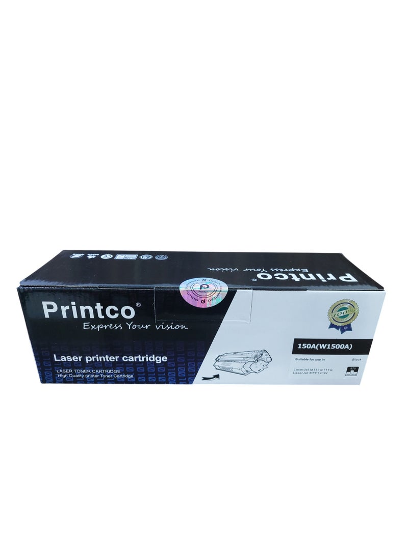 Printco Toner W1500A/150A FOR USE IN HP LaserJet M111a/M111w/LaserJet MFP M141a/M141w/M111 - Image 1