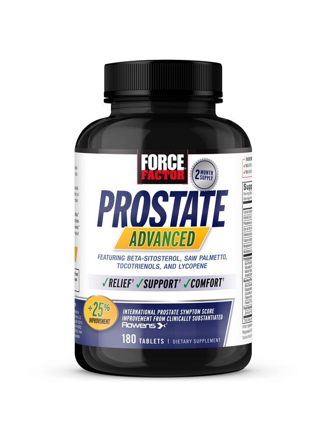 Force Factor مكمل صحة البروستاتا المتقدم للرجال لتقليل رحلات الحمام الليلية تخفيف المثانة والمسالك البولية مع ساو بالميتو بيتا سيتوستيرول 180 قرص (1 عبوة) - Image 2