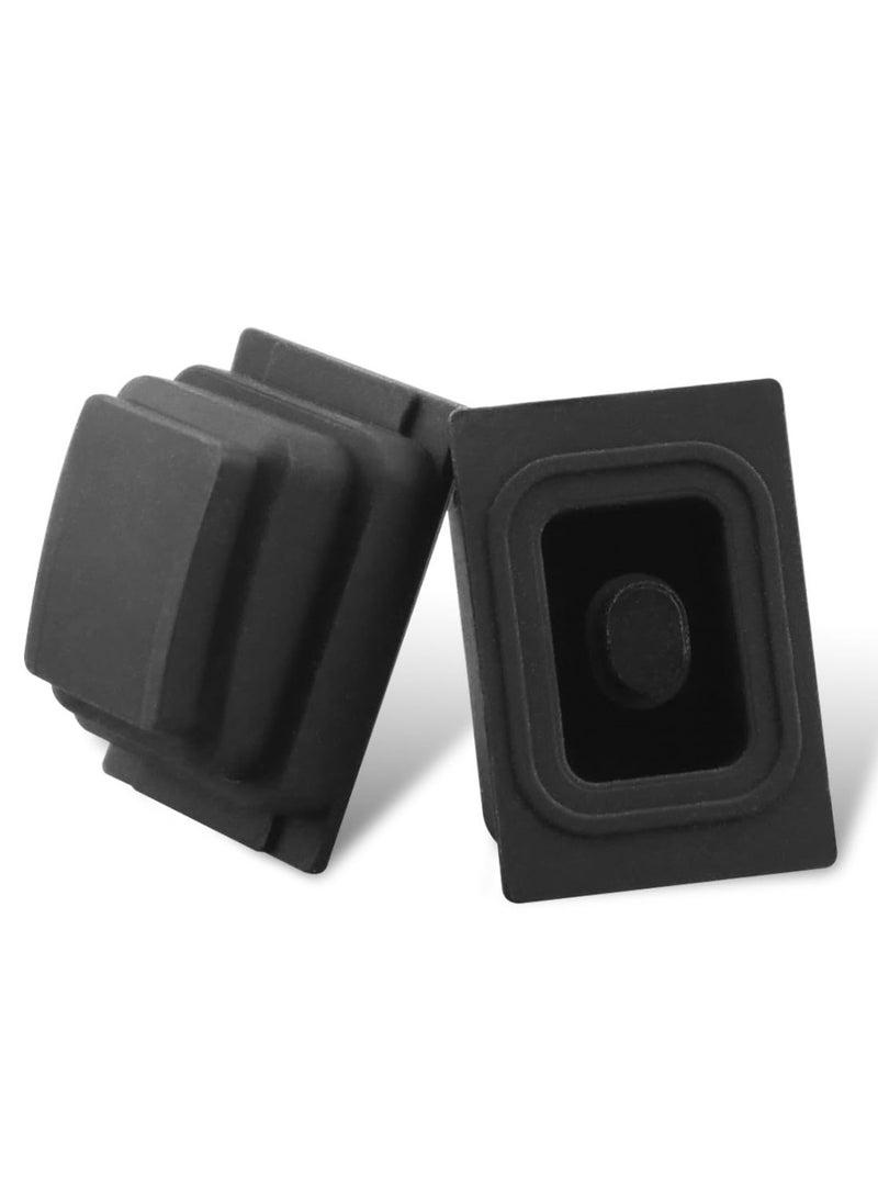 Bukela 2PCS Exterior Door Handle Buckle Induction Button Fit for Hyundai Tucson 2015-2020 Black Rubber Door Handle Lock Button - Image 1
