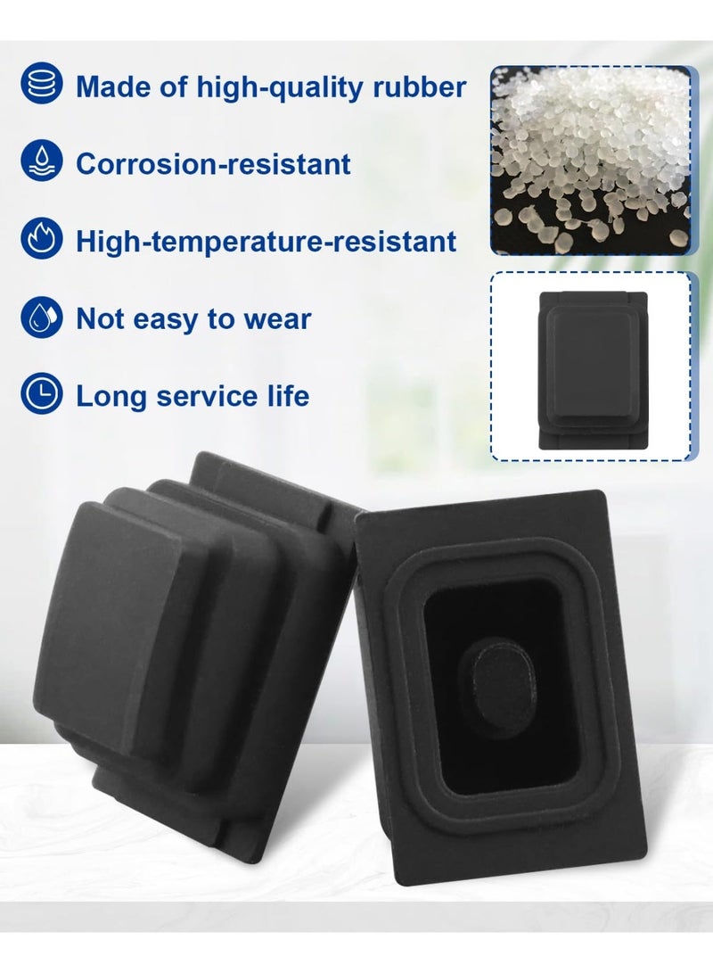 Bukela 2PCS Exterior Door Handle Buckle Induction Button Fit for Hyundai Tucson 2015-2020 Black Rubber Door Handle Lock Button - Image 2