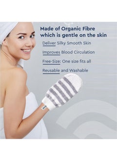 GUBB Bath Mitt Glove For Dead Skin Removal | Exfoliating Bath Mitten With Loofah | Shower Scrubber Glove For Body Exfoliation,Scrub Gloves,Blackheads,Tan Removal,Dead Skin Cells,Promote Blood Circulation,Bath Brush For Dead Skin |Easy To Use  - Image 4
