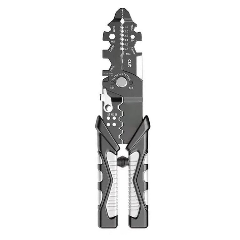 SHREESHANN 25in1 Multifunction Wire StrippersCrimping Tool Stainless Steel Pliers for Cutting Shearing Splitting Looping  - Image 1