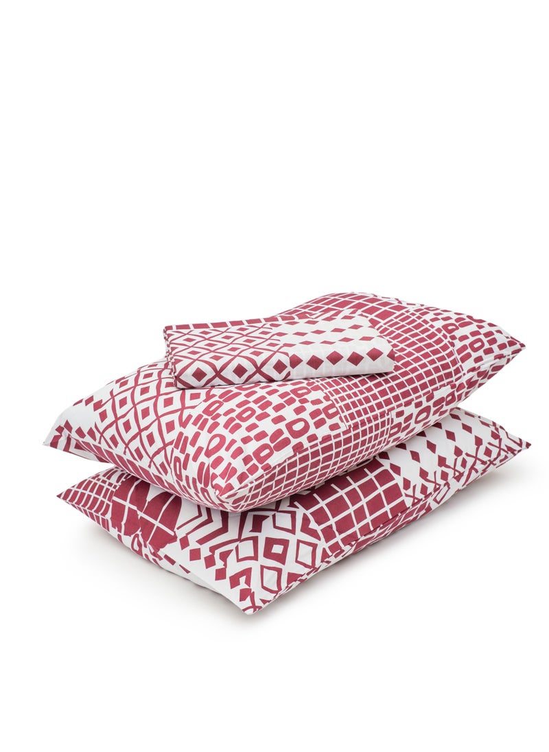 Home of linens طقم غطاء لحاف - 3 قطع لسرير مزدوج - 1 غطاء لحاف (250 سم * 250 سم) + 2 كيس وسادة (50 سم * 70 سم) - قطن مخلوط - نوماد  - Image 3