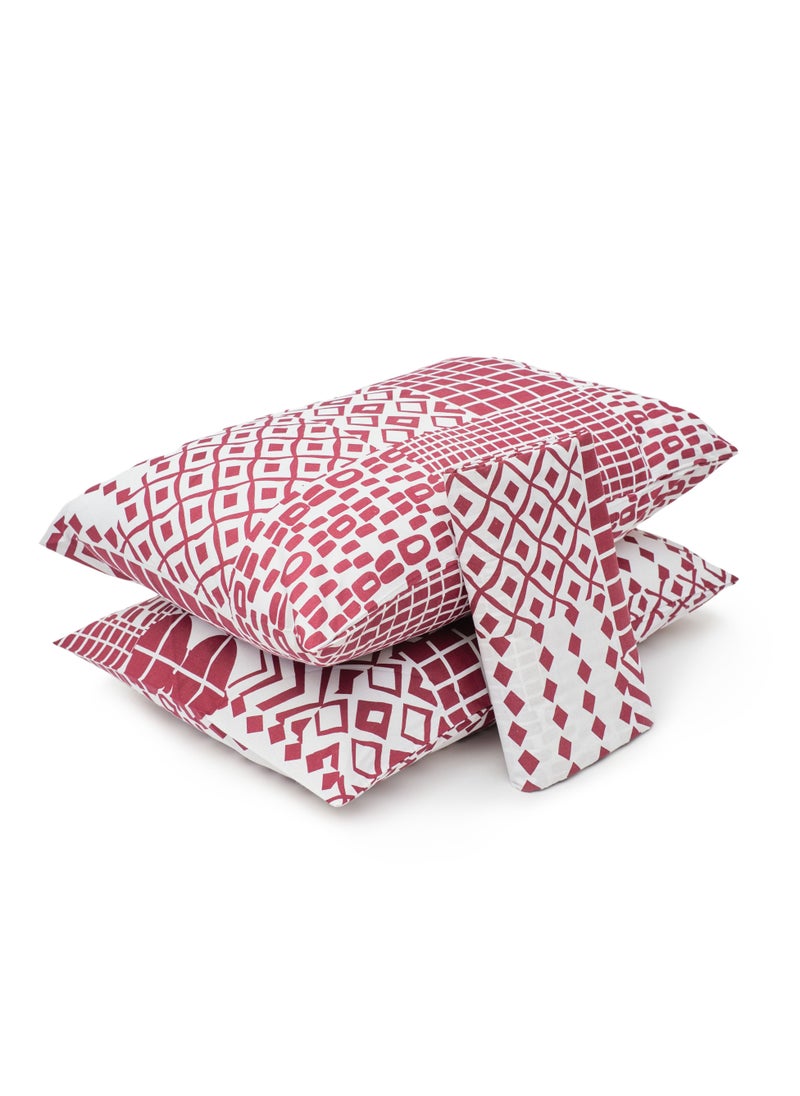 Home of linens طقم غطاء لحاف - 3 قطع لسرير مزدوج - 1 غطاء لحاف (250 سم * 250 سم) + 2 كيس وسادة (50 سم * 70 سم) - قطن مخلوط - نوماد  - Image 4