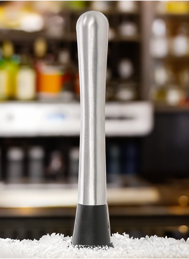 BarPros BarPros Stainless Steel Cocktail Muddler 8 Inch  - Image 2
