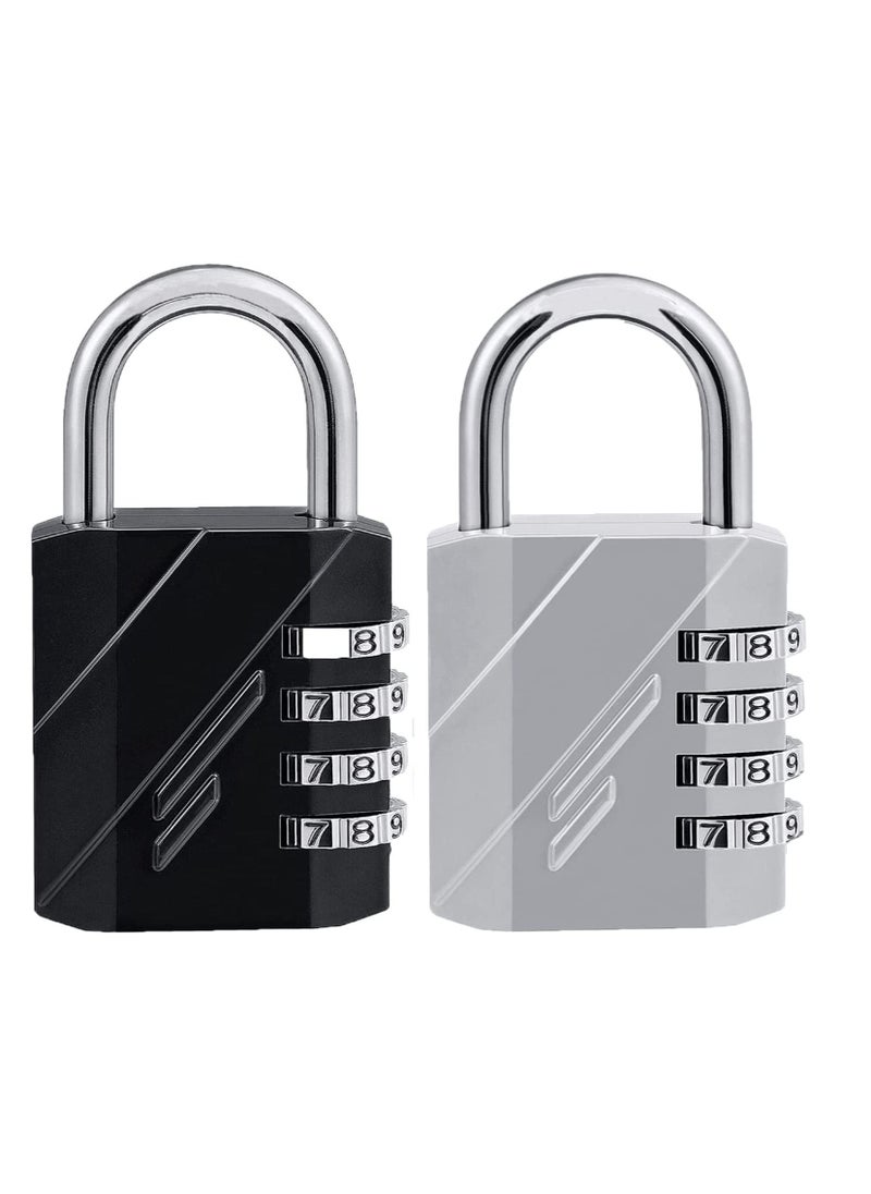 SYOSI - Combination Locks Resettable 4-Digit Outdoor Waterproof Padlock for Gym, School Locker, Fence, Toolbox, Gate, Hasp Storage Lock - Image 1