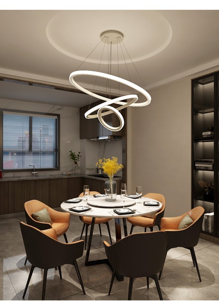 Goeco - Modern Chandelier LED Lamp Circle Ceiling Hanging Dimmable Chandelier - Image 1