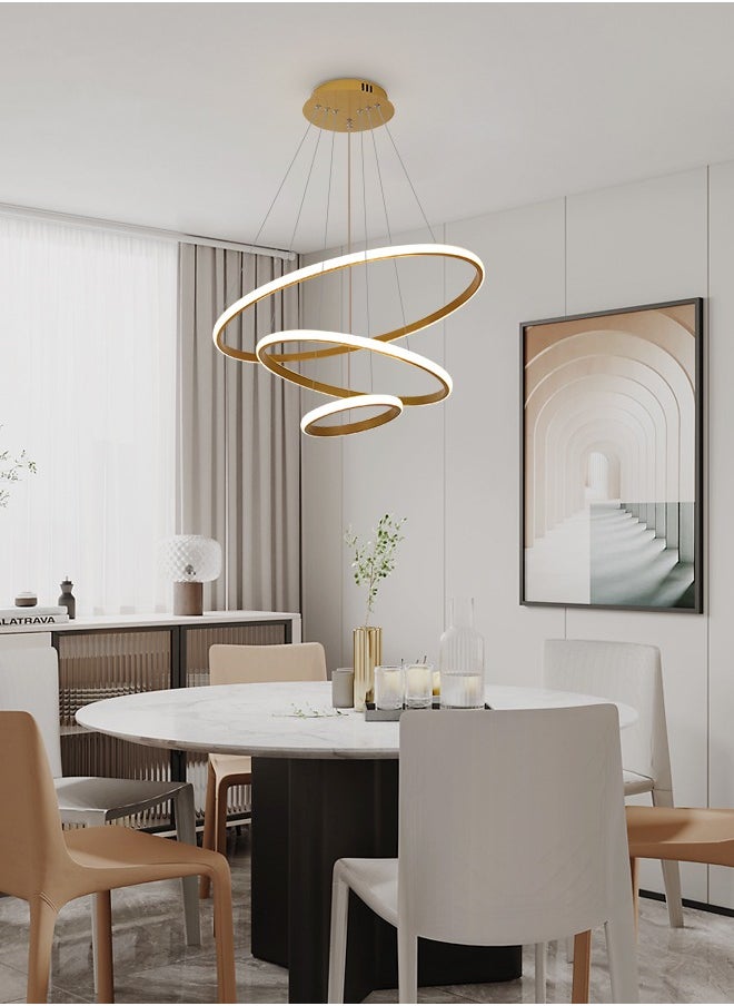 Goeco - Modern Chandelier LED Lamp Circle Ceiling Hanging Dimmable Chandelier - Image 1