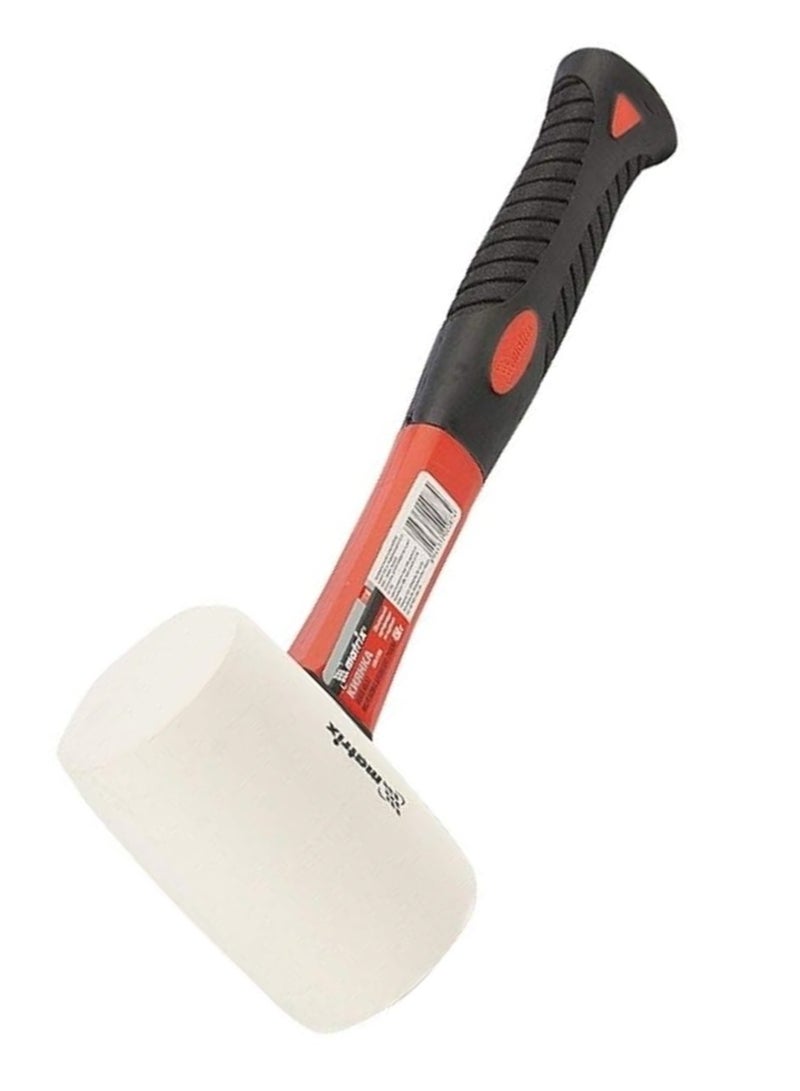 mtx Rubber Mallet Fiberglass Handle, 450g (White) - Image 2