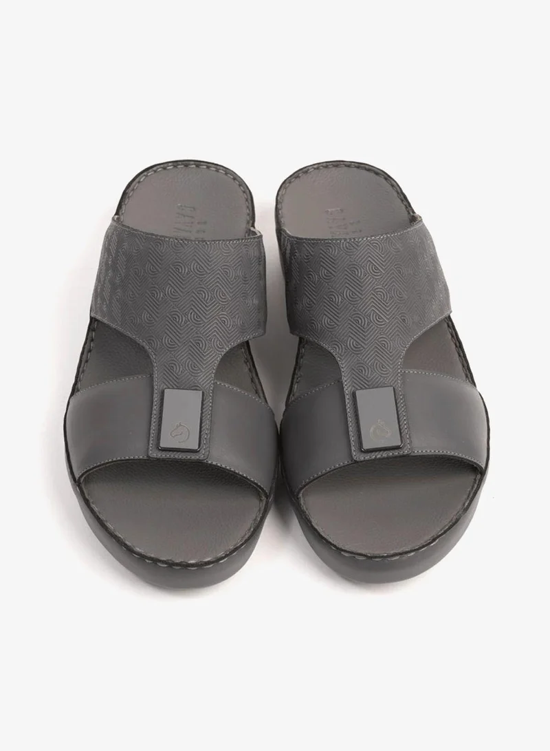 UOMO Cavalier  UOMO CAVALIER ULTRA COMFORTABLE MODERN LEATHER SANDALS GREY for Men | Best Price UAE