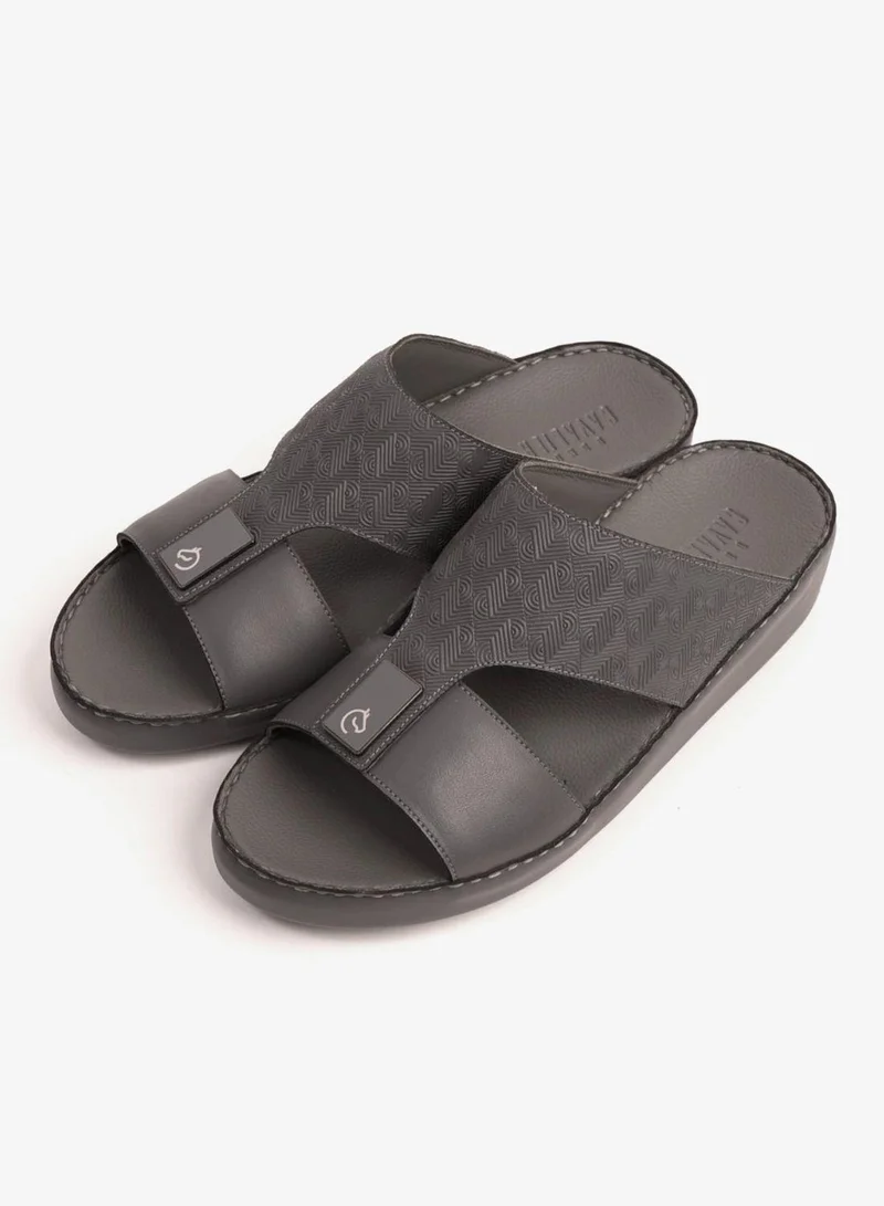 UOMO Cavalier  UOMO CAVALIER ULTRA COMFORTABLE MODERN LEATHER SANDALS GREY for Men | Best Price UAE