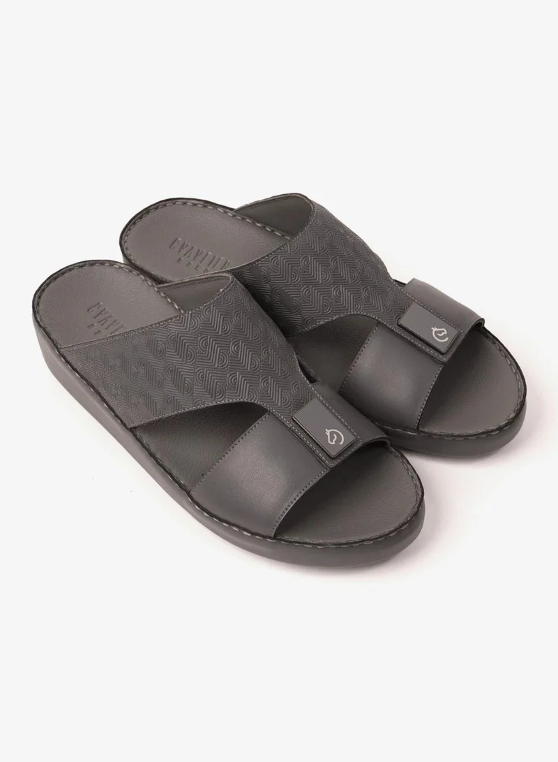 UOMO Cavalier  UOMO CAVALIER ULTRA COMFORTABLE MODERN LEATHER SANDALS GREY for Men | Best Price UAE