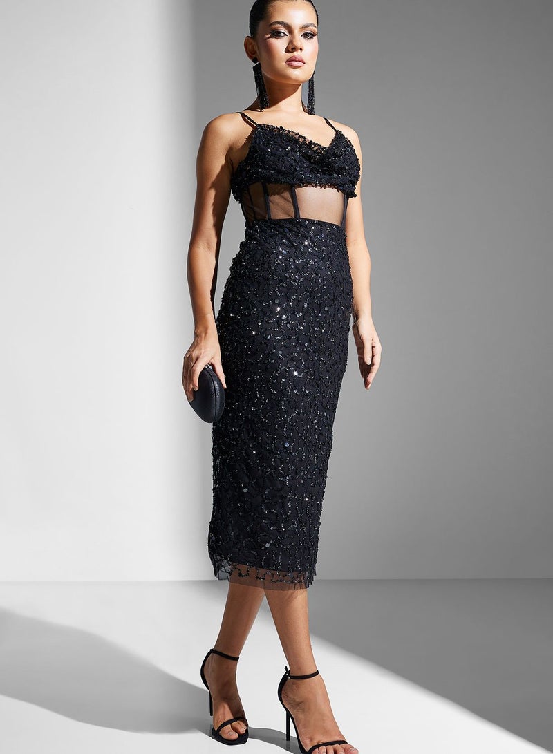 Namshi x Sequin Cocktail Dress  - Image 1