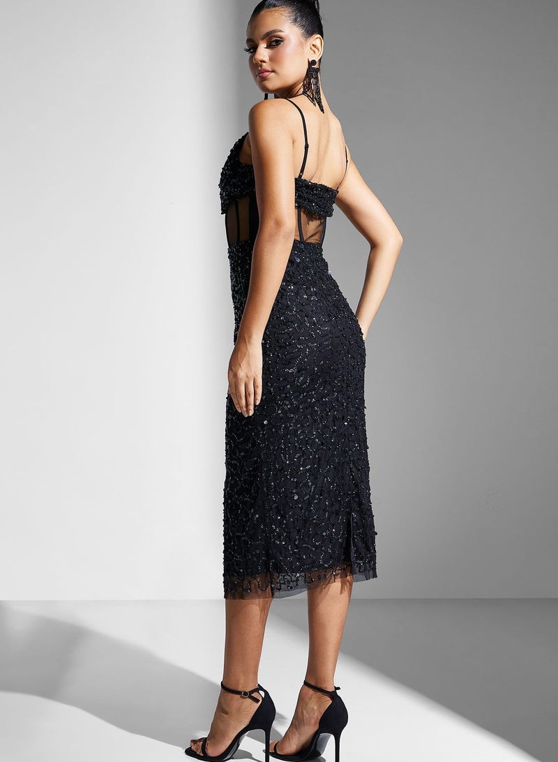 Namshi x Sequin Cocktail Dress  - Image 2