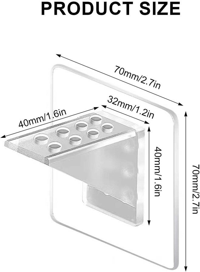 RR DESIGN Heavy Duty Folding Wall Bracket for Shelf/Table, Heavy Punch-Free Plastic Brackets for Cabinet and Closet Shelves, Self-Adhesive Clips for Kitchen, Furniture and Bookshelves (8) - Image 4