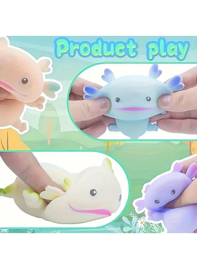 2Pcs Adorable Axolotl Squeeze Toy Slow Rebound Novelty Toy Classroom Rewards - Image 5
