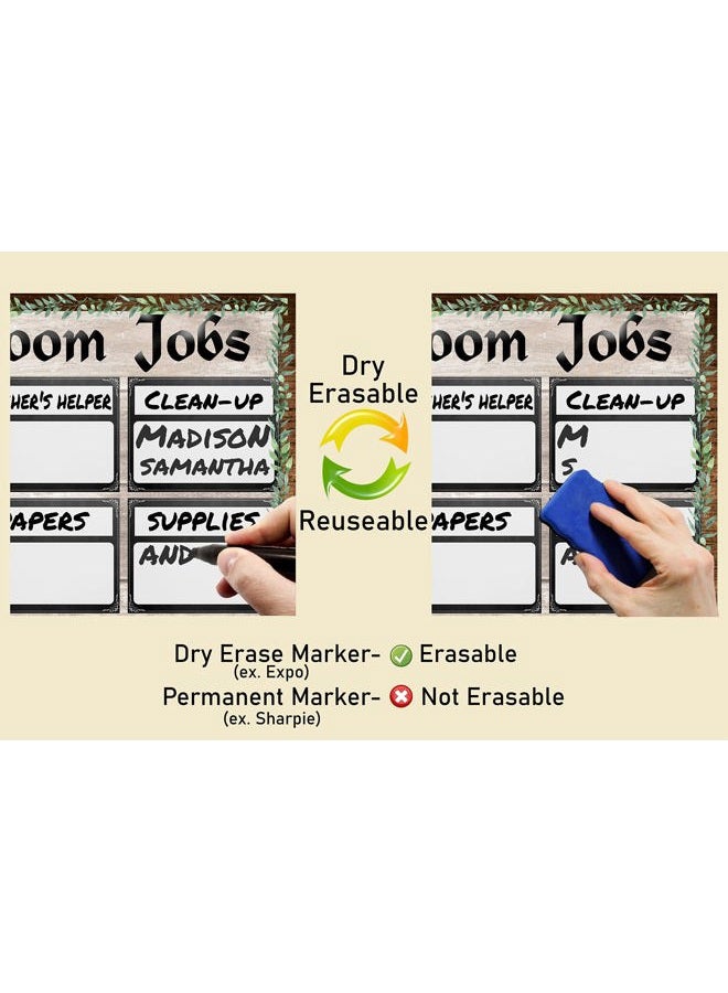3D Learning LLF Farmhouse Class Jobs Chart- Laminated 14x19.5 - Classroom Posters and Decorations, Back to School Supplies, Teachers' Posters for Preschool, Kindergarten, Elementary Classes, Home School - Image 5