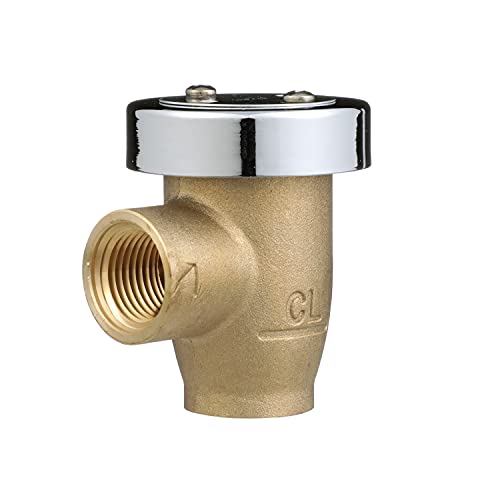 Watts LF288A 1/2" Lead-Free Brass Anti-Siphon Vacuum Breaker Backflow Preventer, Female NPT Inlet and Outlet, Silicone Disc Seat, Chrome Hood, Low-Flow Applications - Image 1