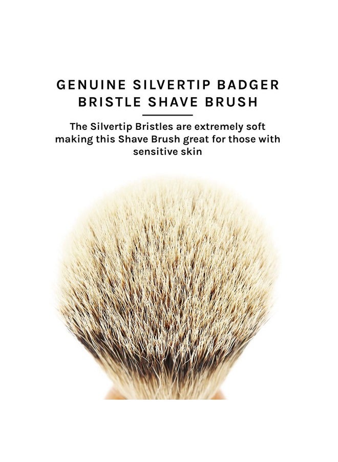 Parker Safety Razor Parker - 100% Silvertip Badger Men'S Shaving Brush & Stand - Olivewood  - Image 1