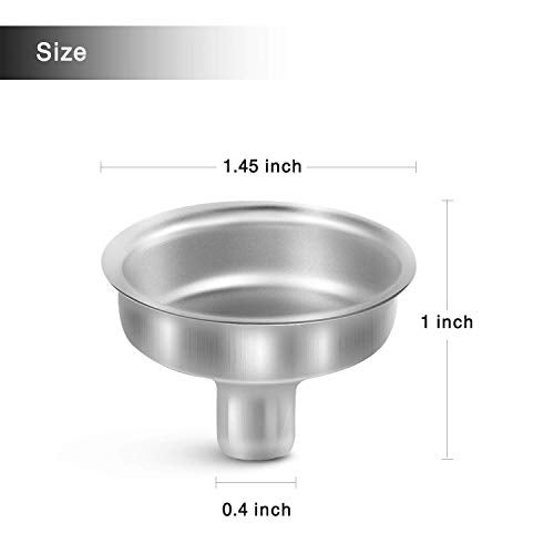 Yesker Stainless Steel Mini Funnel for Essential Oil Bottles Flasks 6PCS - Image 3
